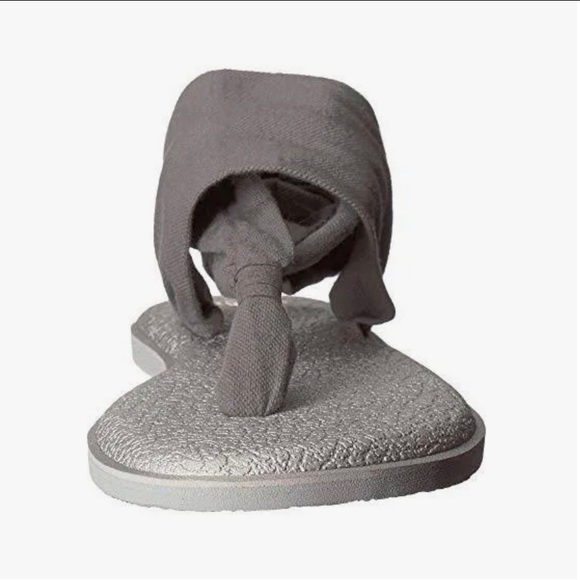 Sanuk Yoga Sling 2 Metallic LX New Silver Gray Women Sandal sz 7 or 9 available - Picture 7 of 10